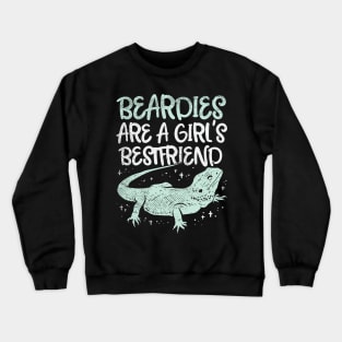 Beardies Are A Girl's Best Friend Crewneck Sweatshirt